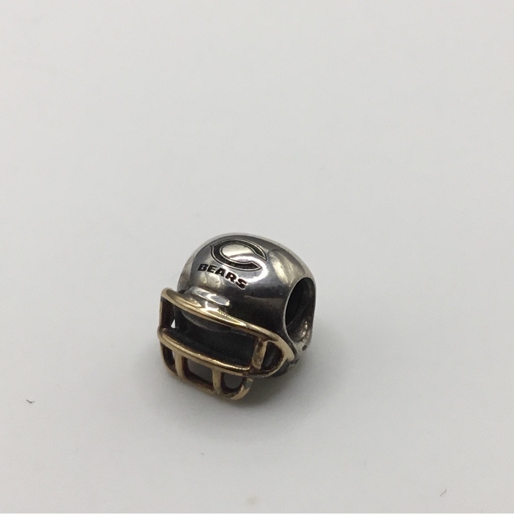 Pandora RARE “Chicago Bears” Football Helmet w 14k gold!